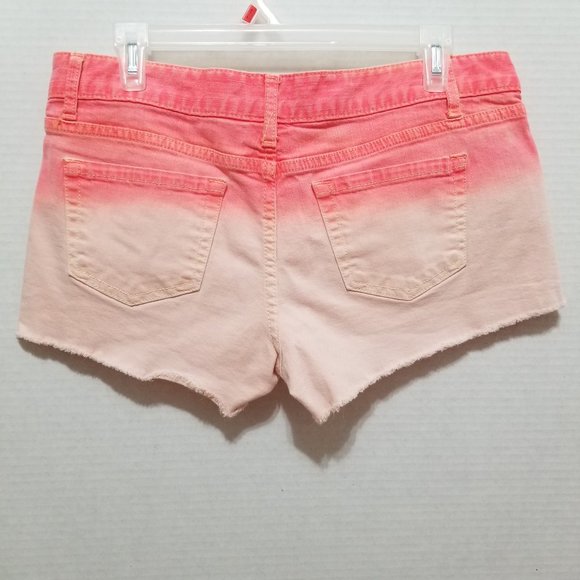 Mossimo shorts 13 Fit 6 ombre dip dye colored denim jean booty Daisy Dukes - Picture 2 of 12